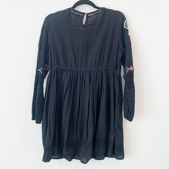 WORLD MARKET | Black Embroidered Dress Size M - Picture 4 of 6